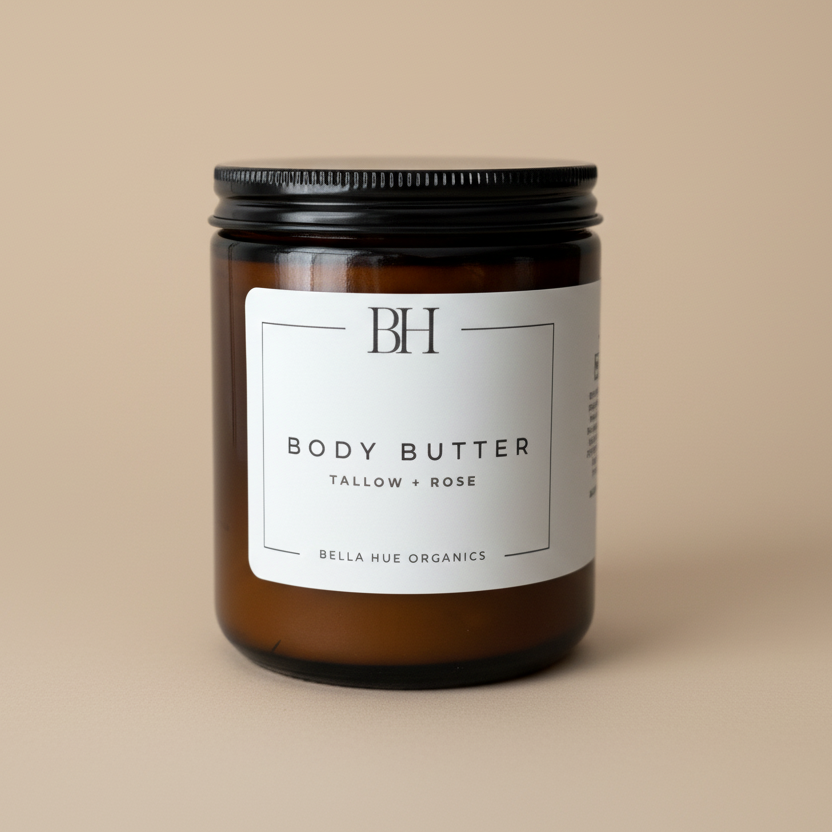 NEW- Tallow + Rose Body Butter