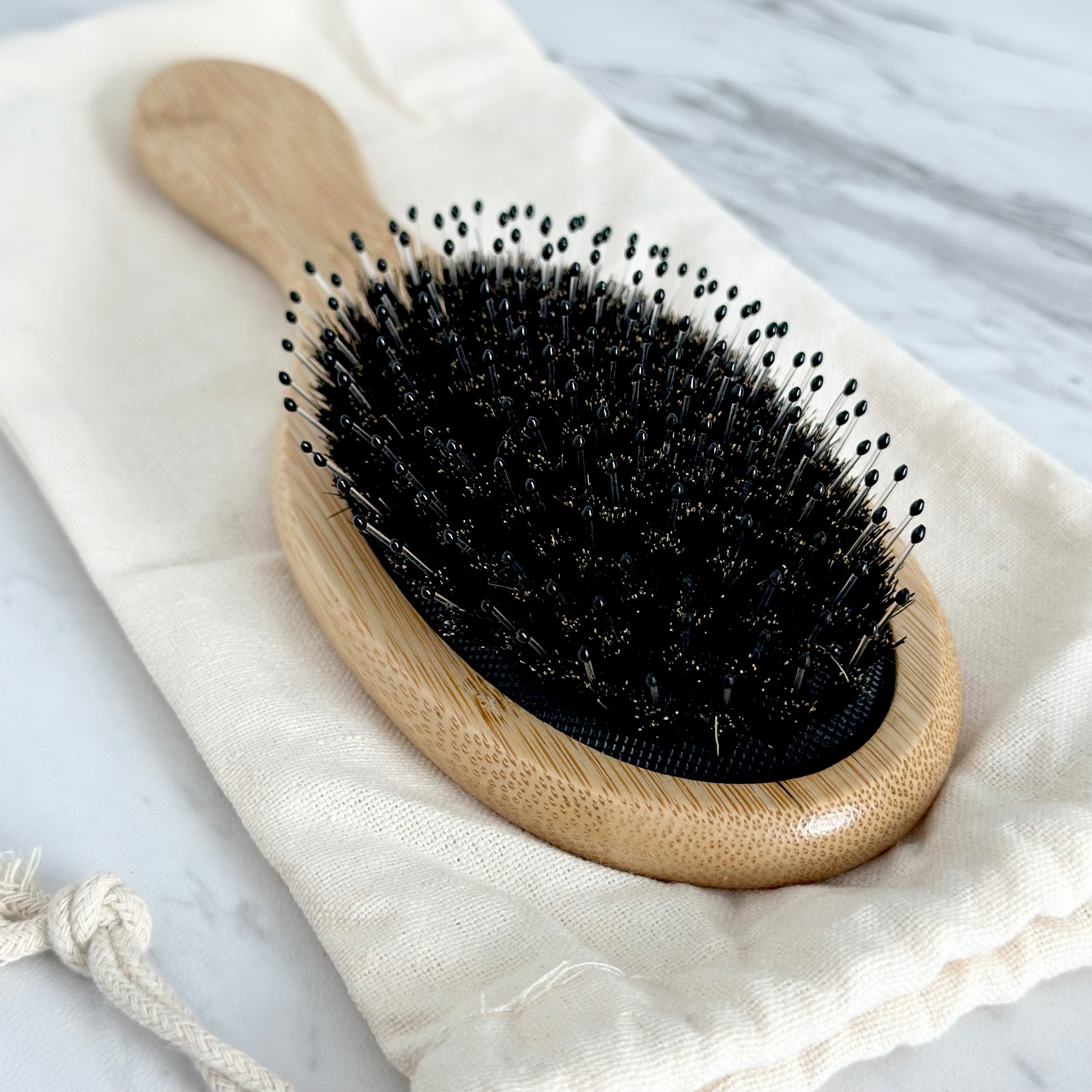 Bamboo + Boar Bristle Brush